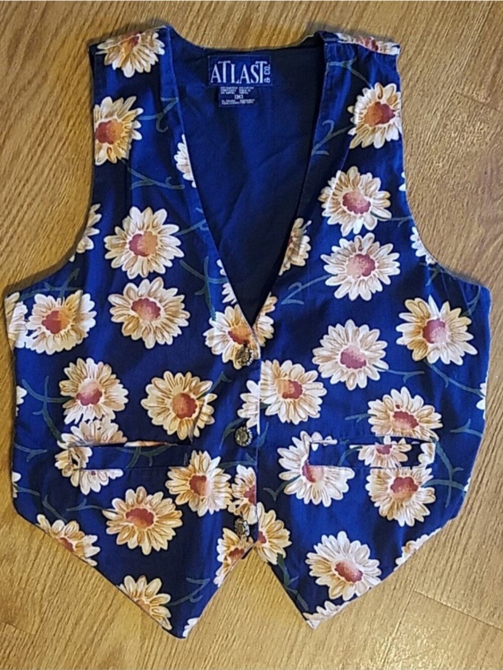 Vintage Sunflower Vest